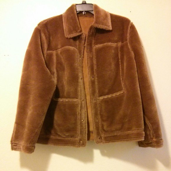 NWOT St. John Sport Faux Shearling Jacket Size L Aviator Bomber Teddy - Picture 8 of 15